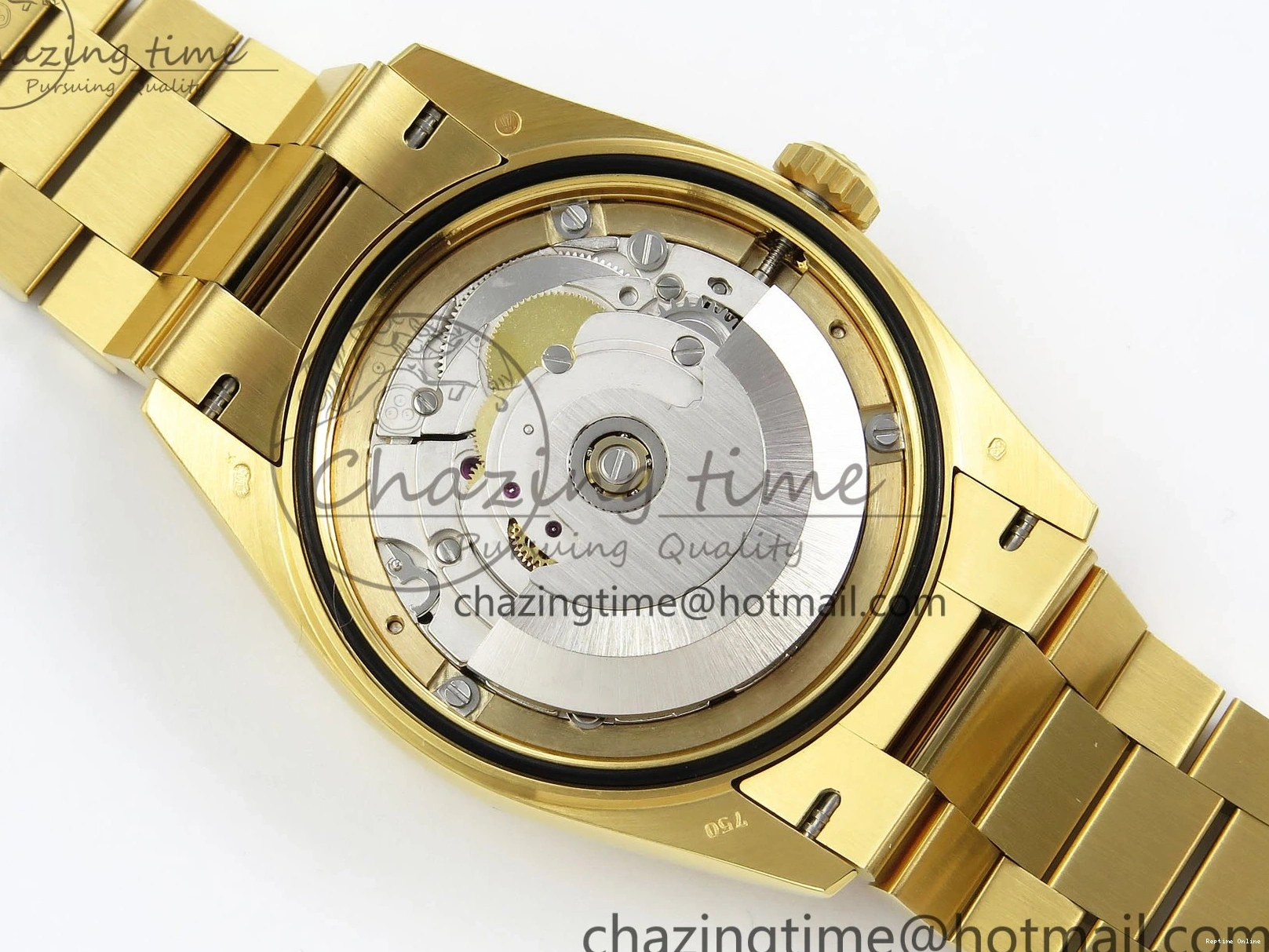 0420 WaterResistant Day Date 36 YG RAF 1:1 Best Edition Brown Oman Dial Diamonds Bezel on YG Bracelet A 1518